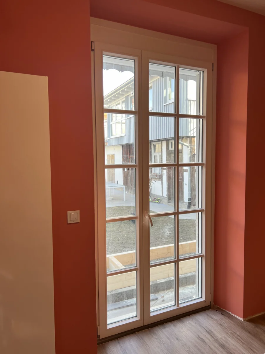 Blick in den Garten im Februar